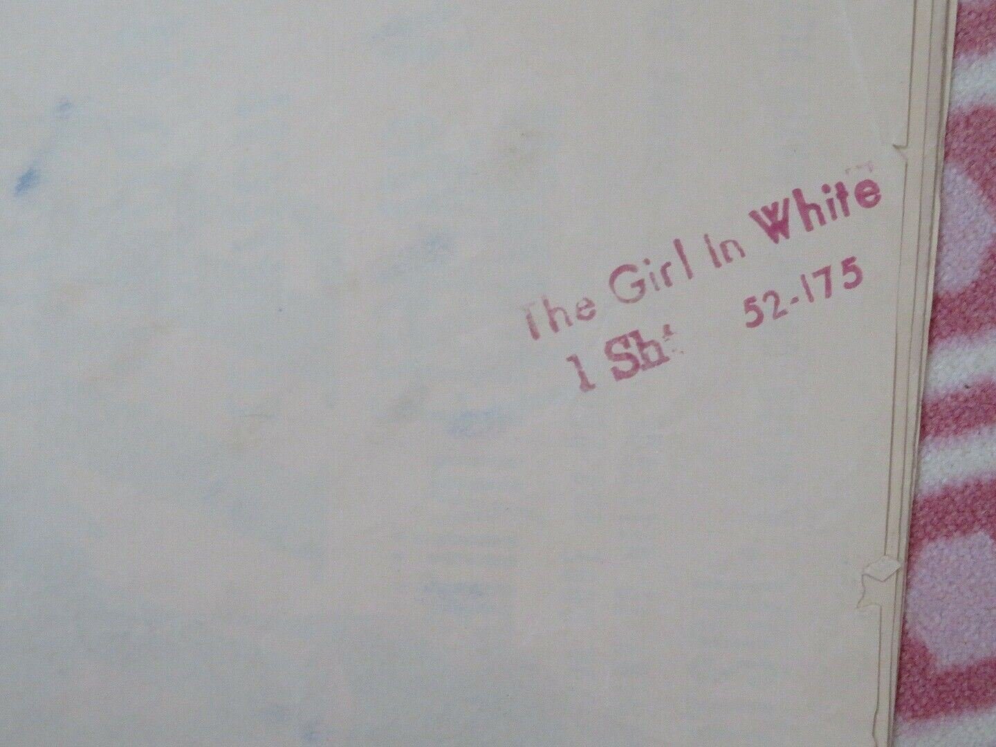 THE GIRL IN WHITE FOLDED US ONE SHEET POSTER JUNE ALLYSON ARTHUR KENNEDY 1952 Movie posters