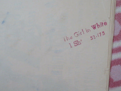 THE GIRL IN WHITE FOLDED US ONE SHEET POSTER JUNE ALLYSON ARTHUR KENNEDY 1952 Movie posters