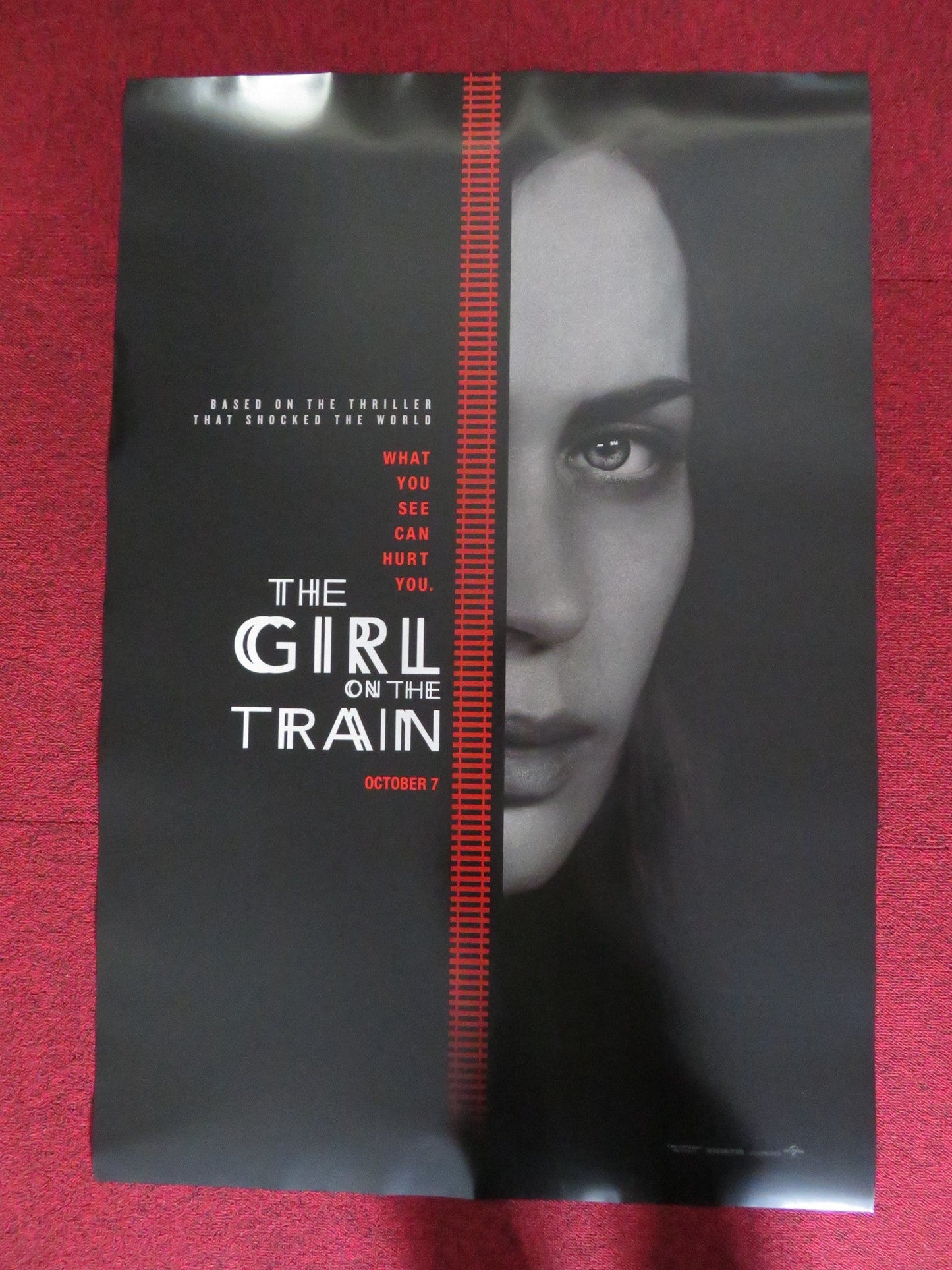 THE GIRL ON THE TRAIN US ONE SHEET ROLLED POSTER EMILY BLUNT 2016 Rendezvous Cinema Movie posters