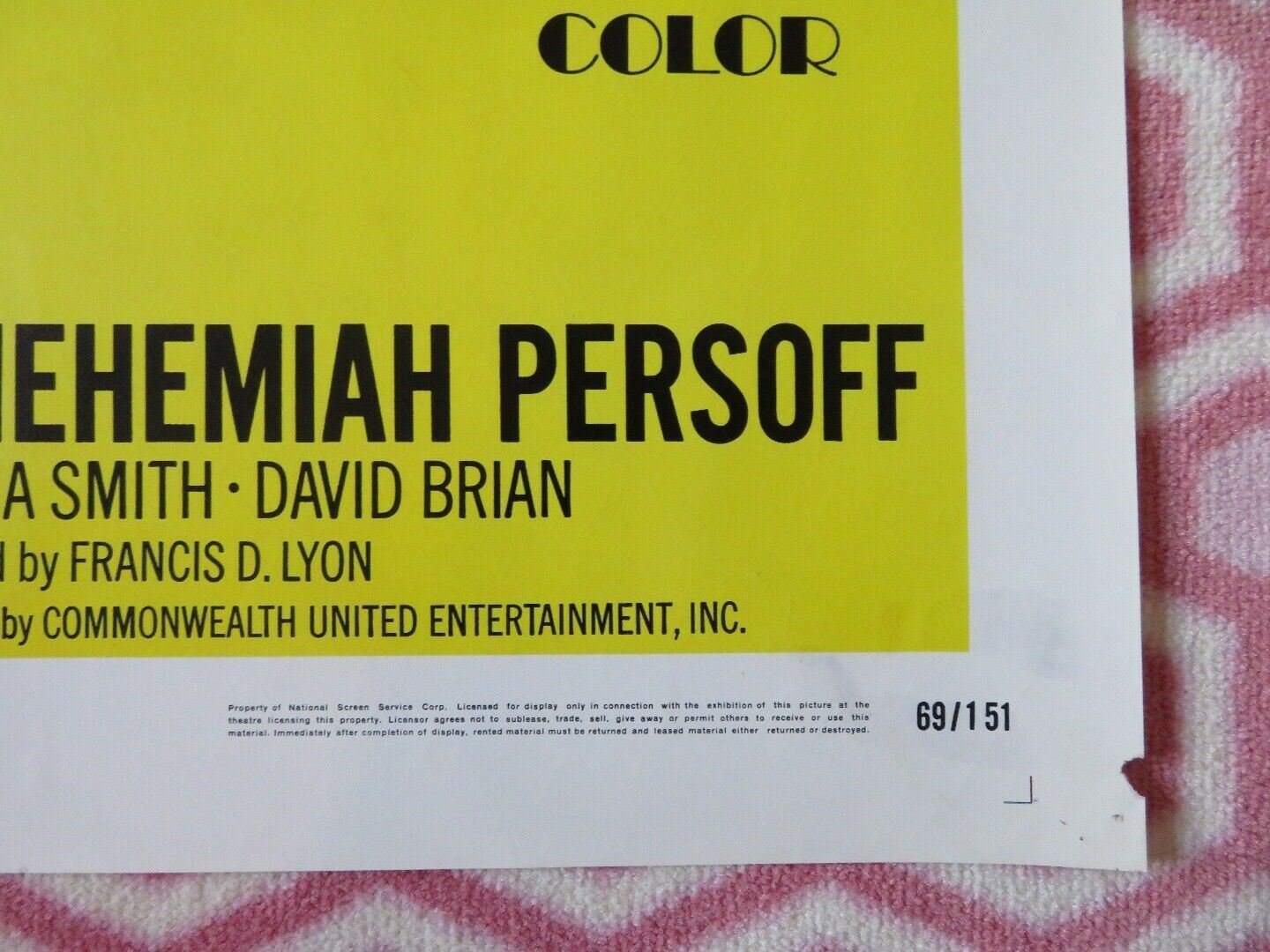 THE GIRL WHO KNEW TOO MUCH FOLDED US ONE SHEET POSTER ADAM WEST NANCY KWAN 1969 Movie posters