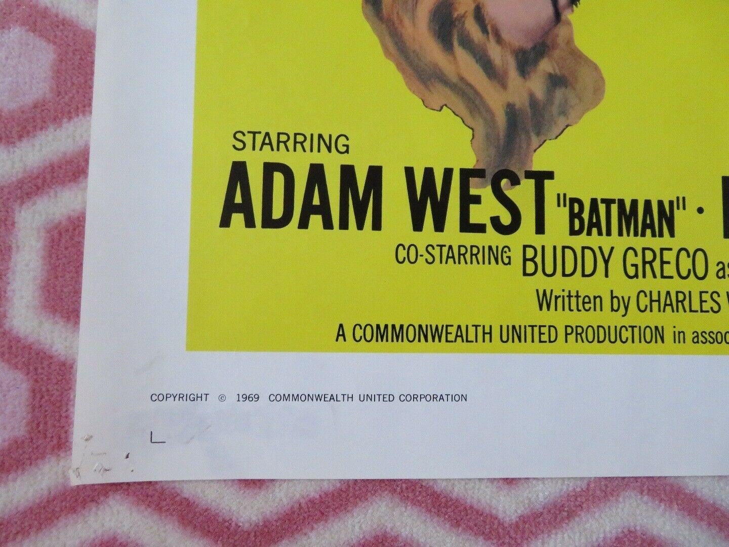 THE GIRL WHO KNEW TOO MUCH FOLDED US ONE SHEET POSTER ADAM WEST NANCY KWAN 1969 Movie posters