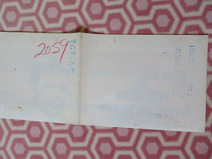 THE GIRL WHO KNEW TOO MUCH FOLDED US ONE SHEET POSTER ADAM WEST NANCY KWAN 1969 Movie posters