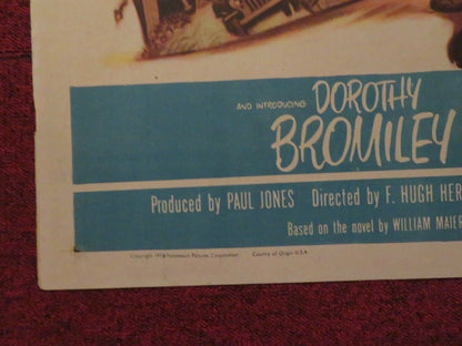 THE GIRLS OF PLEASURE FOLDED US ONE SHEET POSTER LEO GENN DON TAYLOR 1953 Movie posters