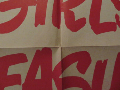 THE GIRLS OF PLEASURE FOLDED US ONE SHEET POSTER LEO GENN DON TAYLOR 1953 Movie posters