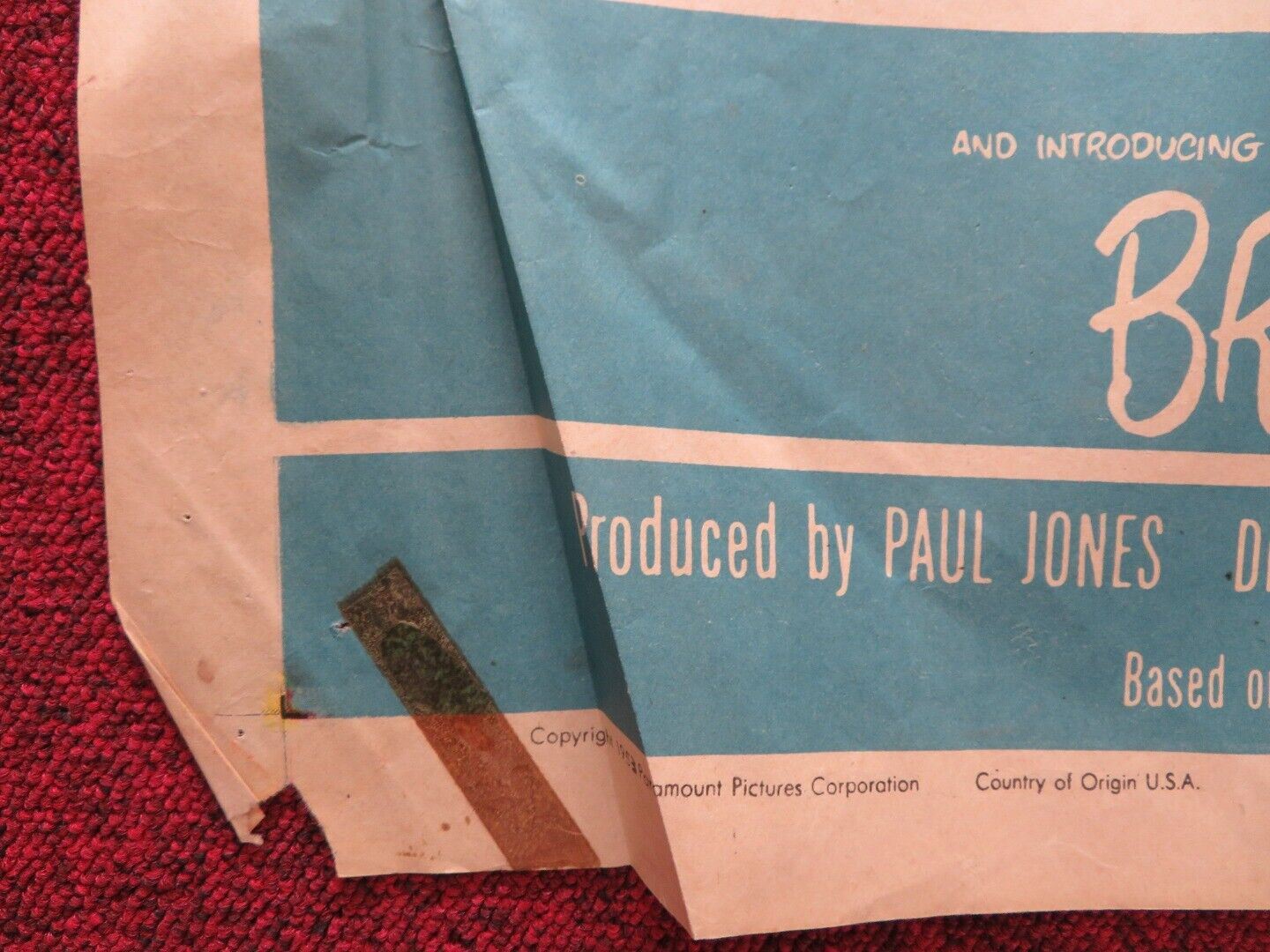 THE GIRLS OF PLEASURE ISLAND USA ONE SHEET FOLDED POSTER DON TAYLOR LEO GENN Movie posters