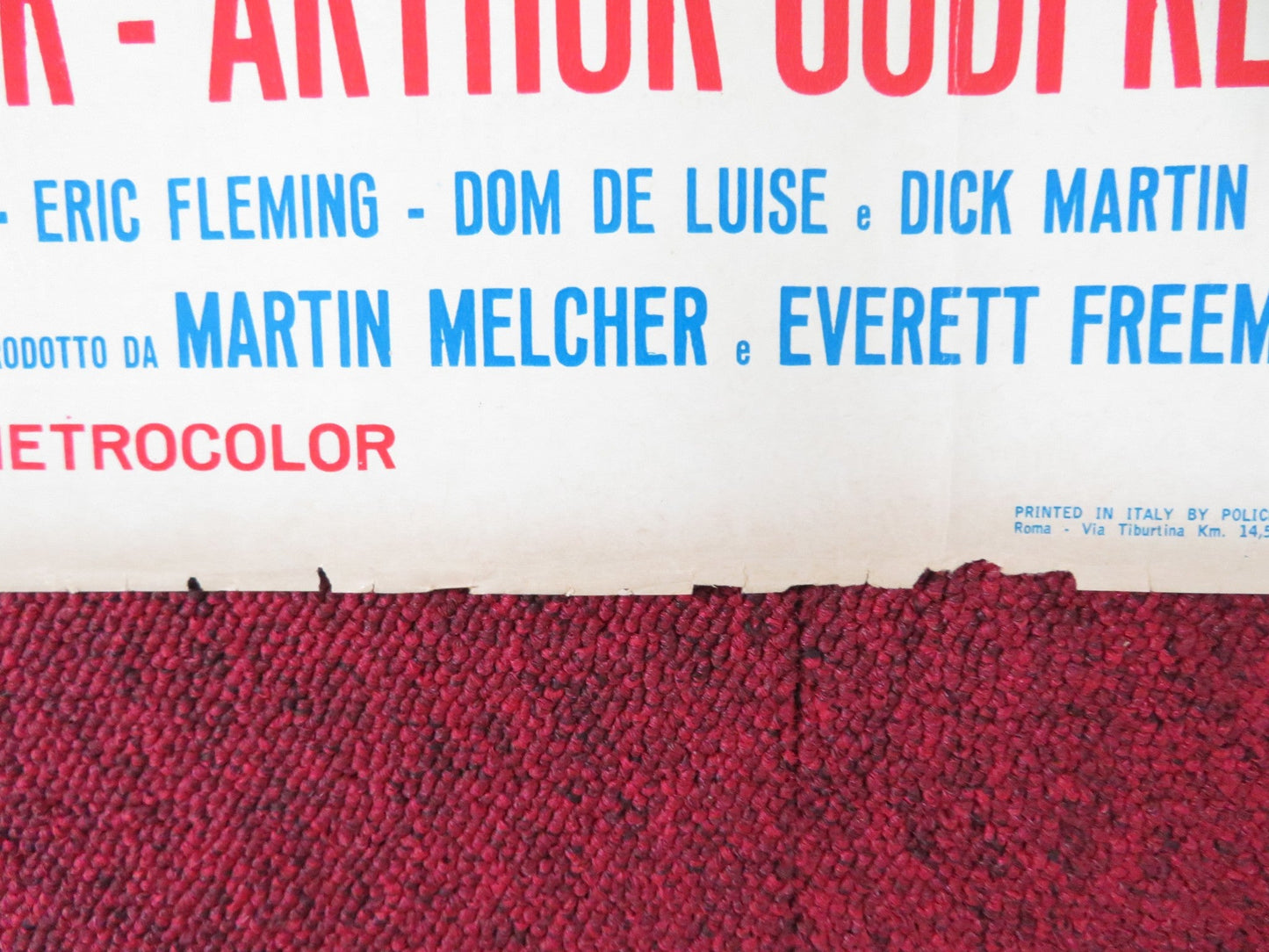 THE GLASS BOTTOM BOAT - A ITALIAN FOTOBUSTA POSTER DORIS DAY ROD TAYLOR 1966 Rendezvous Cinema Movie posters