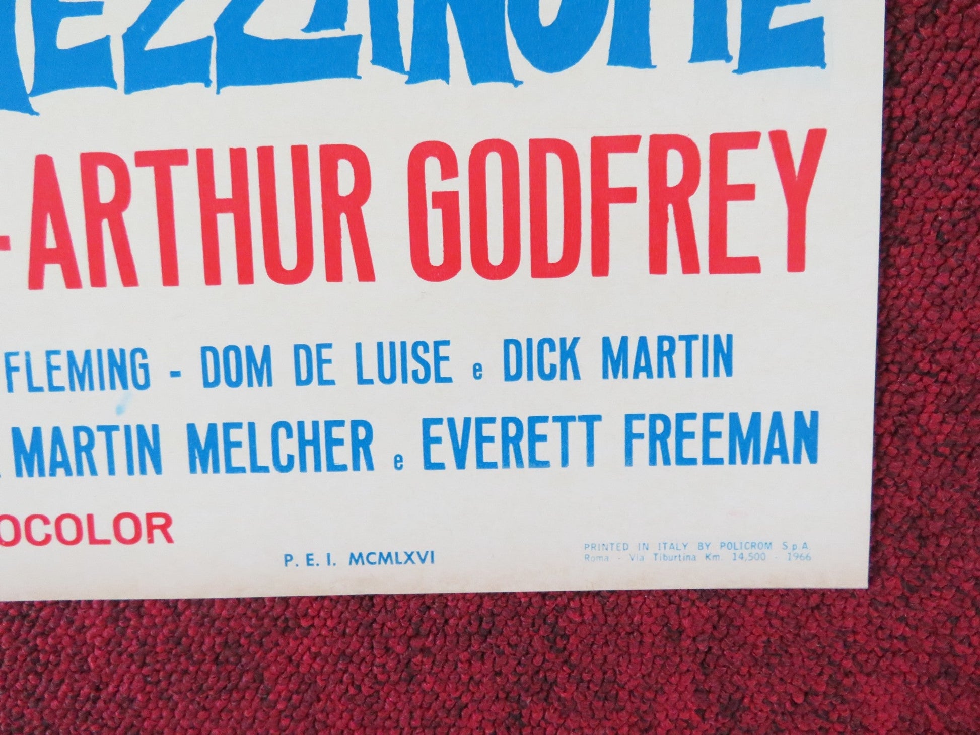 THE GLASS BOTTOM BOAT - B ITALIAN FOTOBUSTA POSTER DORIS DAY ROD TAYLOR 1966 Rendezvous Cinema Movie posters