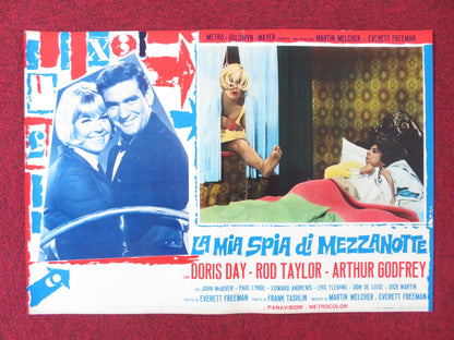 THE GLASS BOTTOM BOAT - C ITALIAN FOTOBUSTA POSTER DORIS DAY ROD TAYLOR 1966 Rendezvous Cinema Movie posters