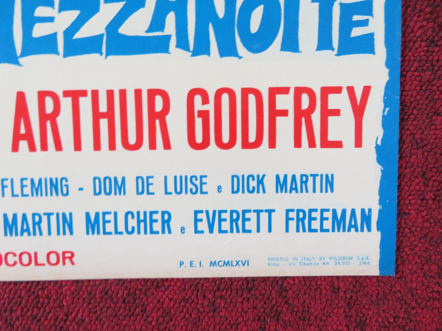 THE GLASS BOTTOM BOAT - C ITALIAN FOTOBUSTA POSTER DORIS DAY ROD TAYLOR 1966 Rendezvous Cinema Movie posters