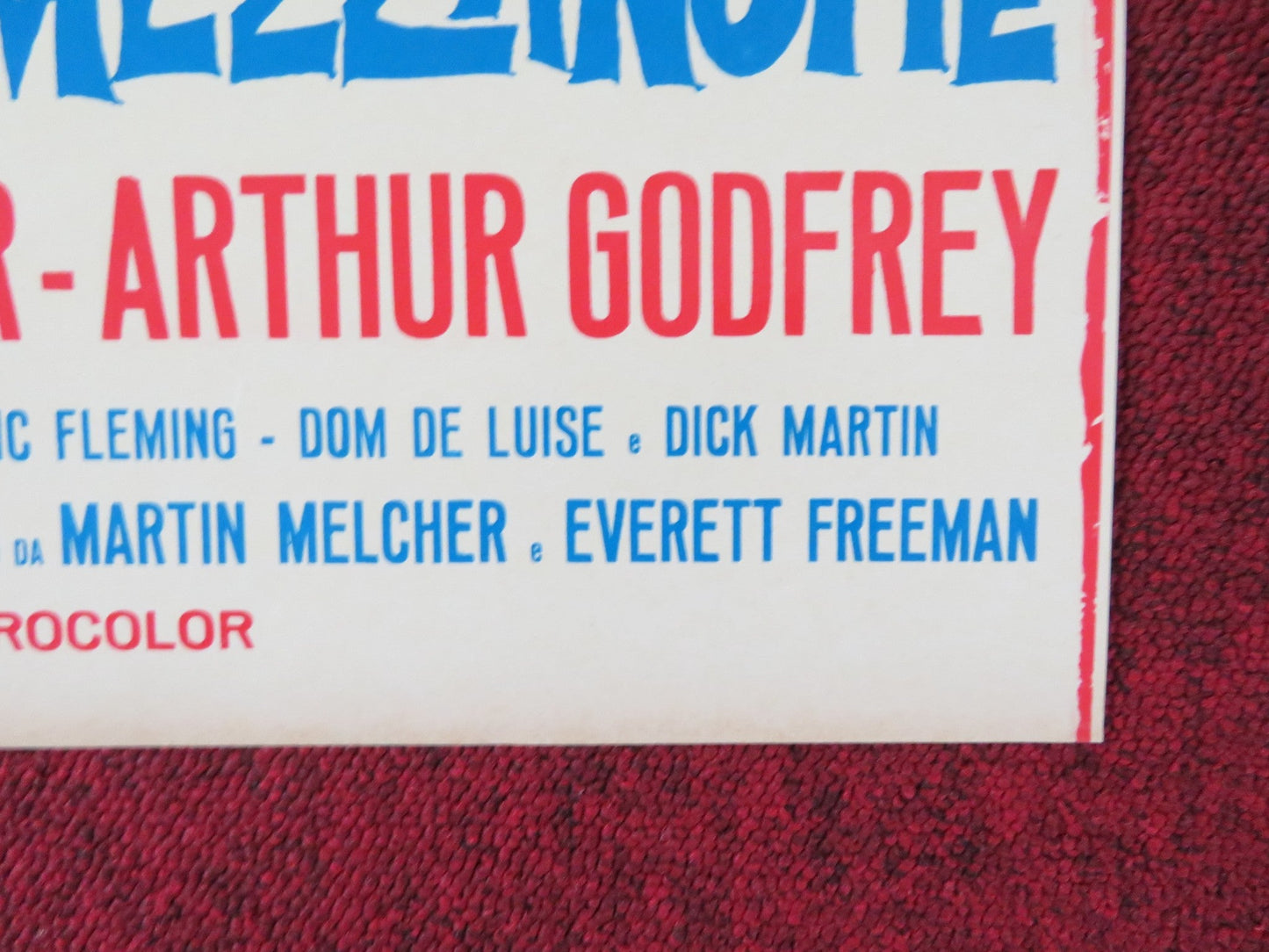 THE GLASS BOTTOM BOAT - E ITALIAN FOTOBUSTA POSTER DORIS DAY ROD TAYLOR 1966 Rendezvous Cinema Movie posters