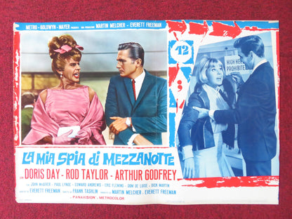 THE GLASS BOTTOM BOAT - G ITALIAN FOTOBUSTA POSTER DORIS DAY ROD TAYLOR 1966 Rendezvous Cinema Movie posters