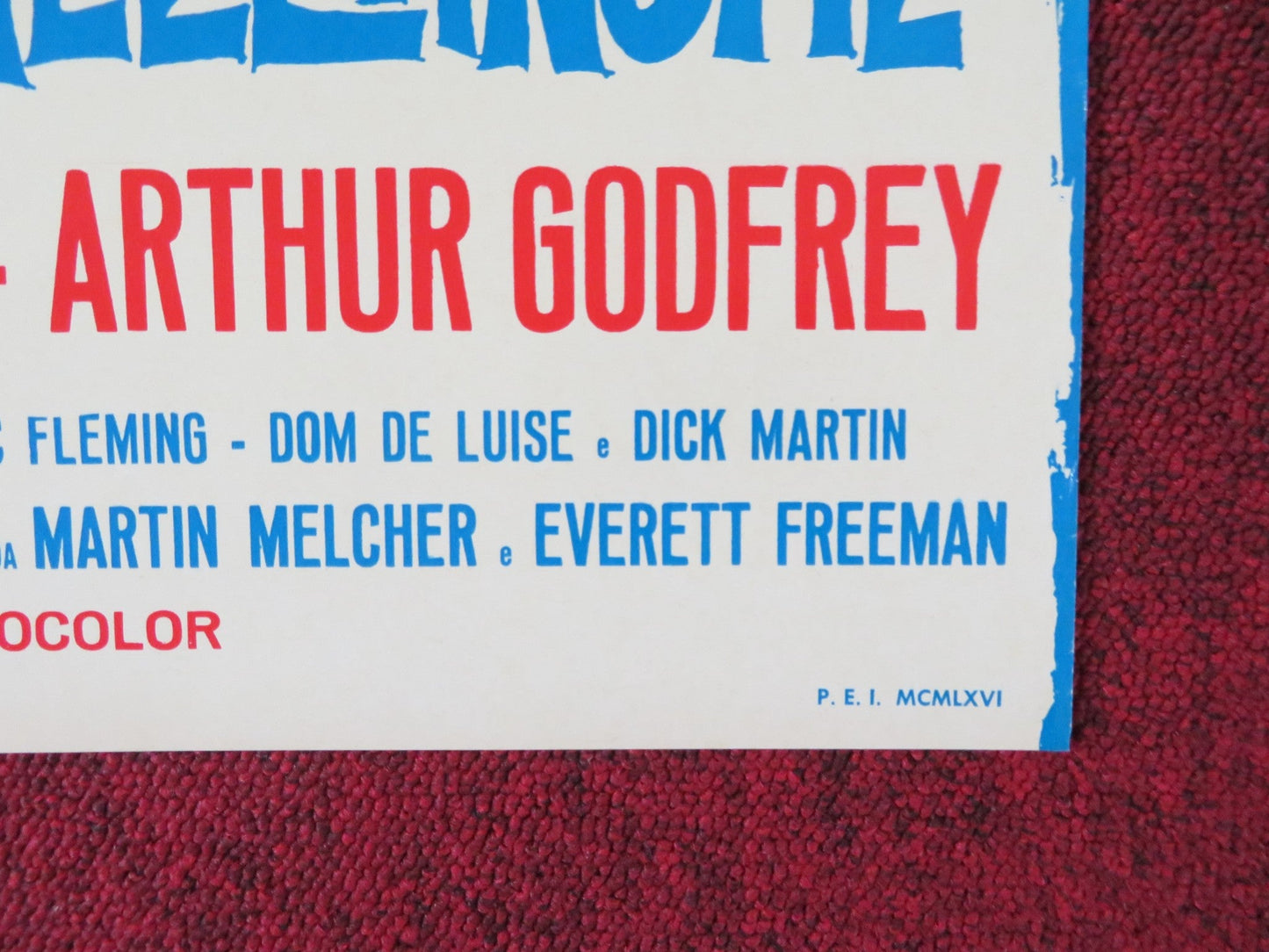 THE GLASS BOTTOM BOAT - I ITALIAN FOTOBUSTA POSTER DORIS DAY ROD TAYLOR 1966 Rendezvous Cinema Movie posters