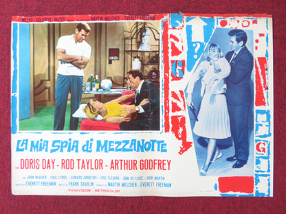 THE GLASS BOTTOM BOAT - J ITALIAN FOTOBUSTA POSTER DORIS DAY ROD TAYLOR 1966 Rendezvous Cinema Movie posters