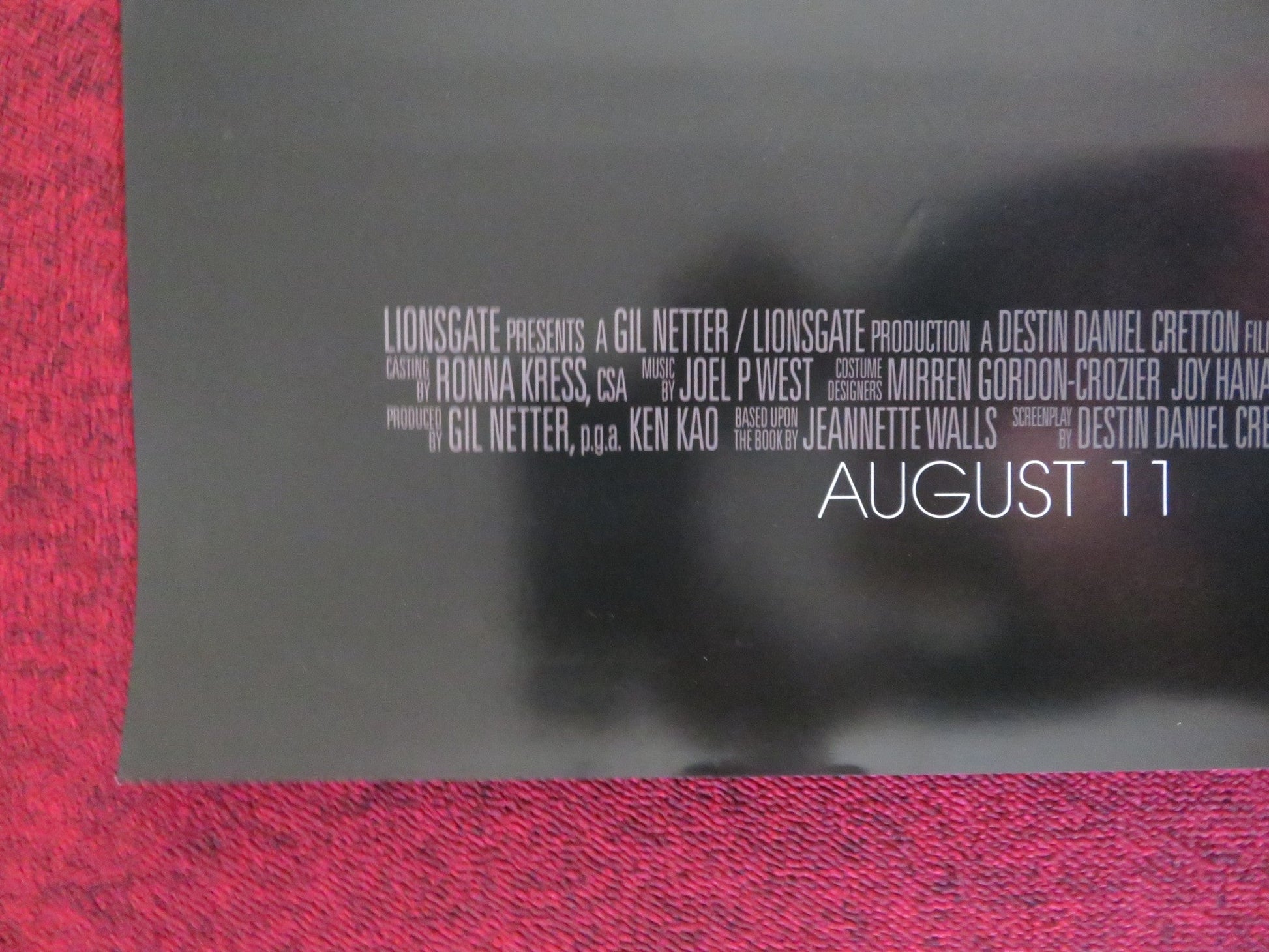 THE GLASS CASTLE US ONE SHEET ROLLED POSTER BRIE LARSON NAOMI WATTS 2017 Rendezvous Cinema Movie posters