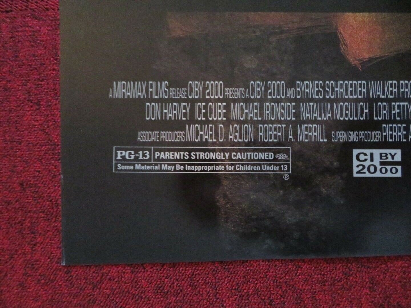 THE GLASS SHIELD FOLDED US ONE SHEET POSTER ERICH ANDERSON RICHARD ANDERSON 1994 Movie posters