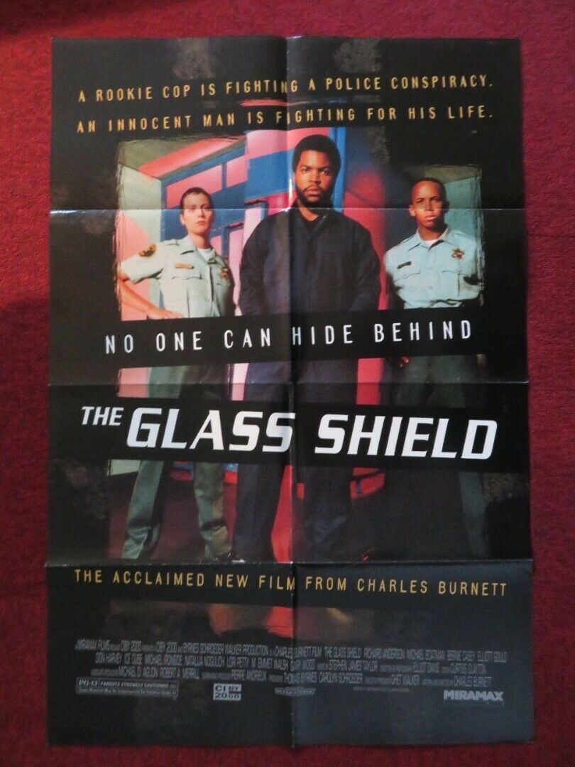 THE GLASS SHIELD FOLDED US ONE SHEET POSTER ERICH ANDERSON RICHARD ANDERSON 1994 Movie posters
