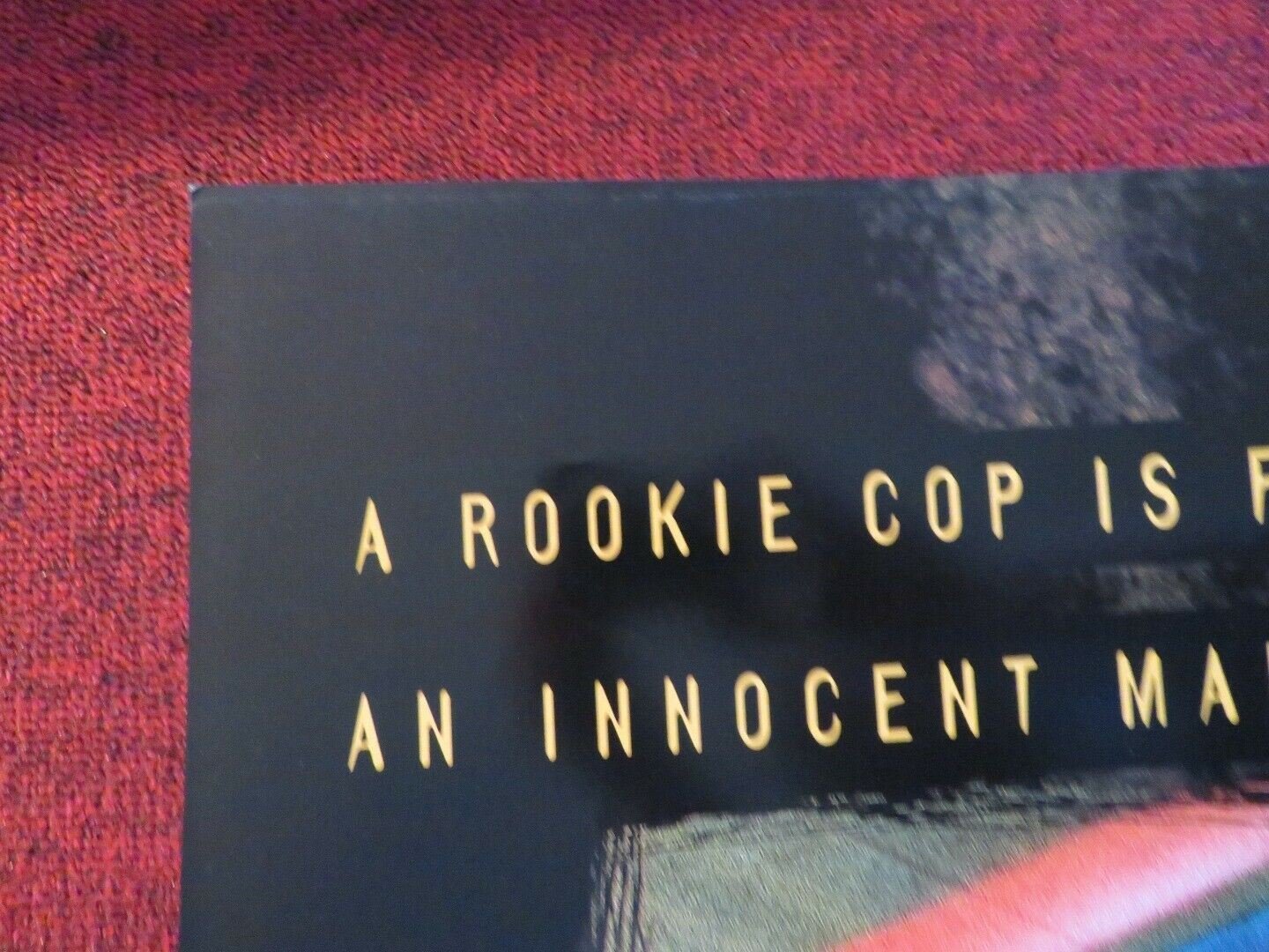 THE GLASS SHIELD FOLDED US ONE SHEET POSTER ERICH ANDERSON RICHARD ANDERSON 1994 Movie posters