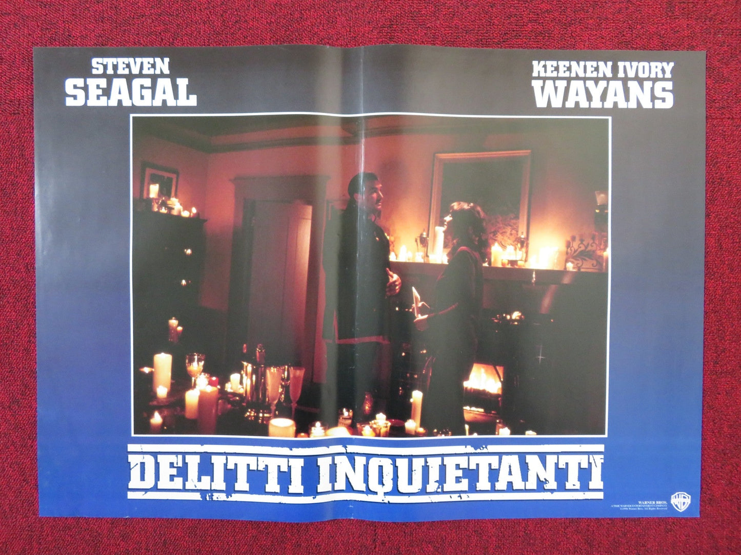 THE GLIMMER MAN - A ITALIAN FOTOBUSTA POSTER STEVEN SEAGAL WAYANS 1996 Rendezvous Cinema Movie posters