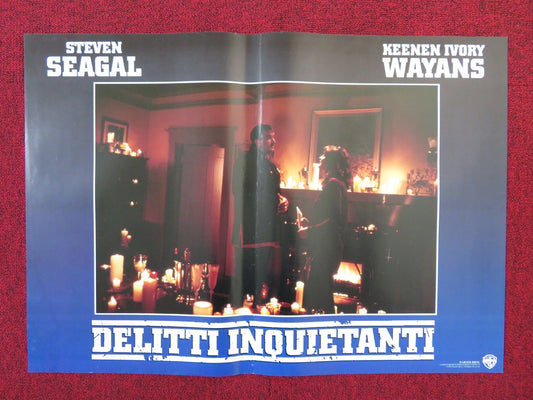 THE GLIMMER MAN - A ITALIAN FOTOBUSTA POSTER STEVEN SEAGAL WAYANS 1996 Rendezvous Cinema Movie posters