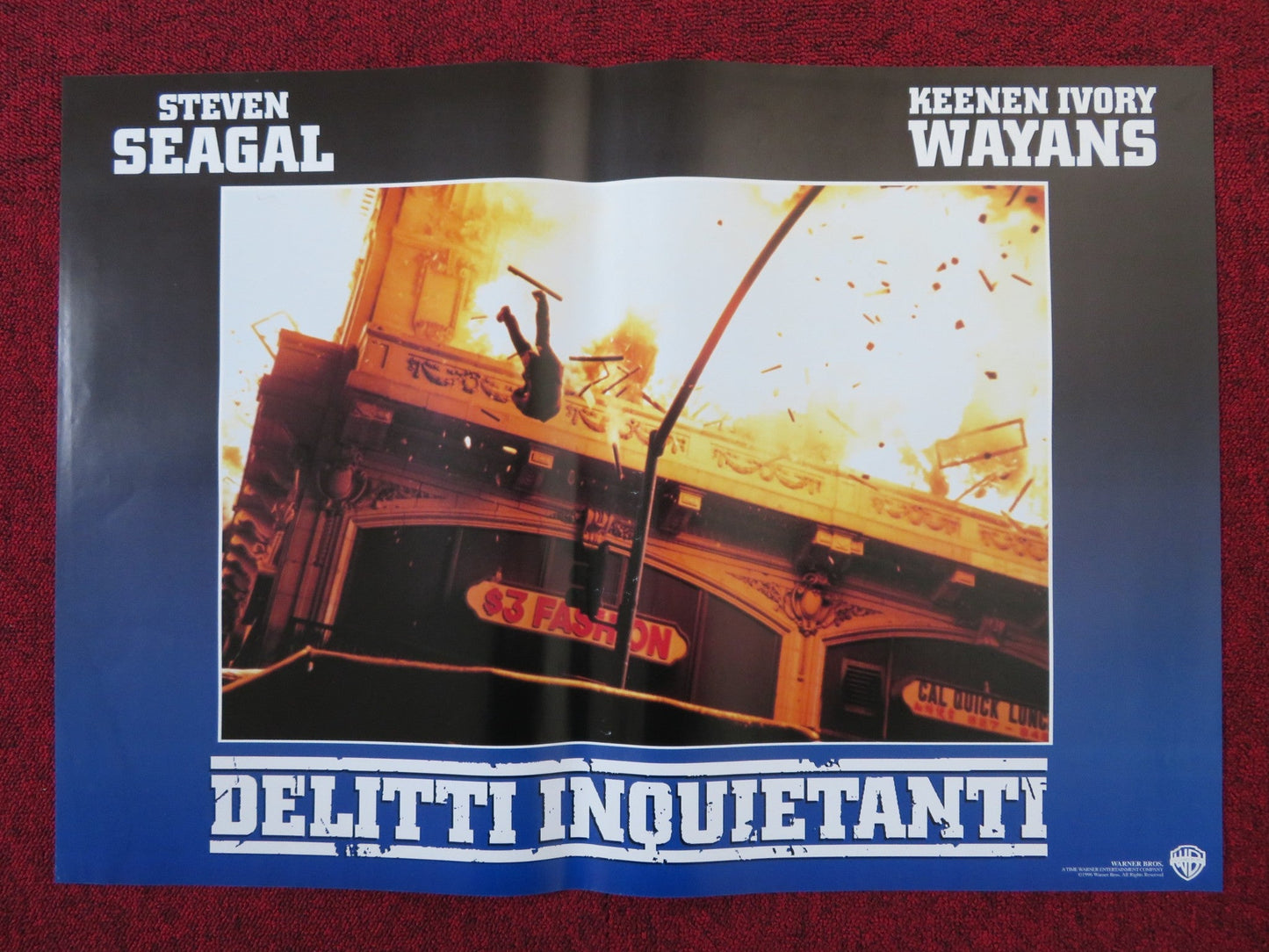 THE GLIMMER MAN - B ITALIAN FOTOBUSTA POSTER STEVEN SEAGAL WAYANS 1996 Rendezvous Cinema Movie posters