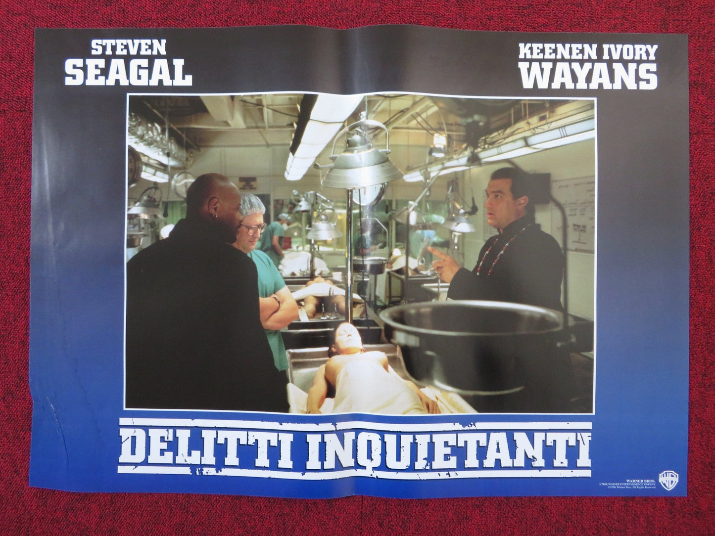 THE GLIMMER MAN - C ITALIAN FOTOBUSTA POSTER STEVEN SEAGAL WAYANS 1996 Rendezvous Cinema Movie posters