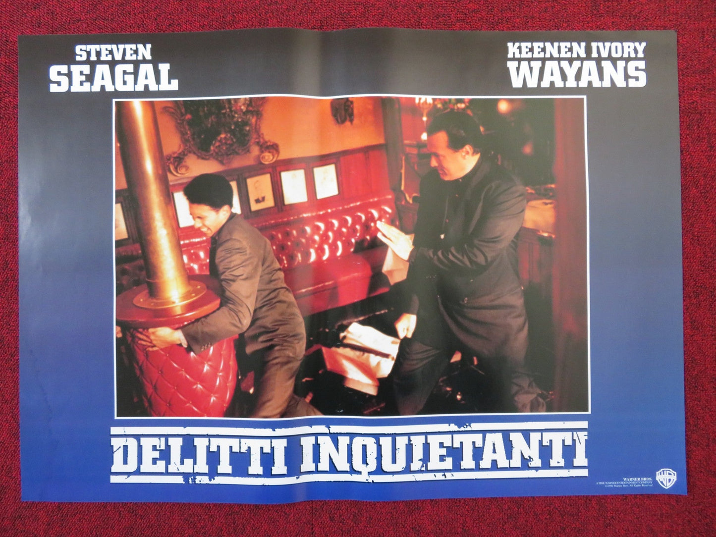 THE GLIMMER MAN - D ITALIAN FOTOBUSTA POSTER STEVEN SEAGAL WAYANS 1996 Rendezvous Cinema Movie posters