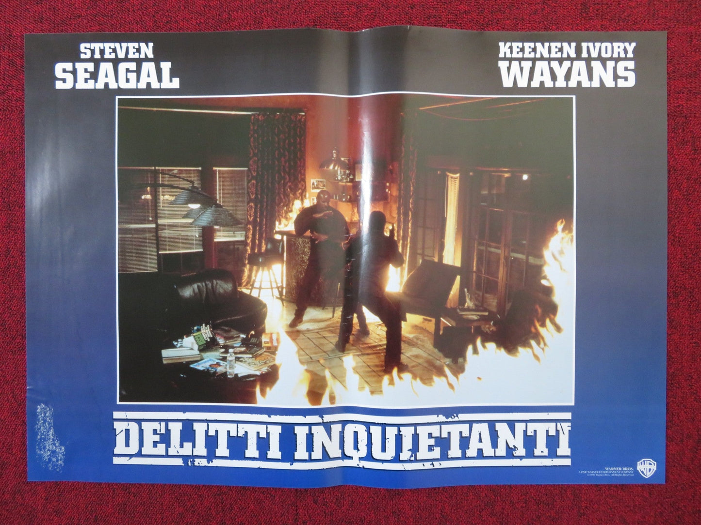 THE GLIMMER MAN - E ITALIAN FOTOBUSTA POSTER STEVEN SEAGAL WAYANS 1996 Rendezvous Cinema Movie posters