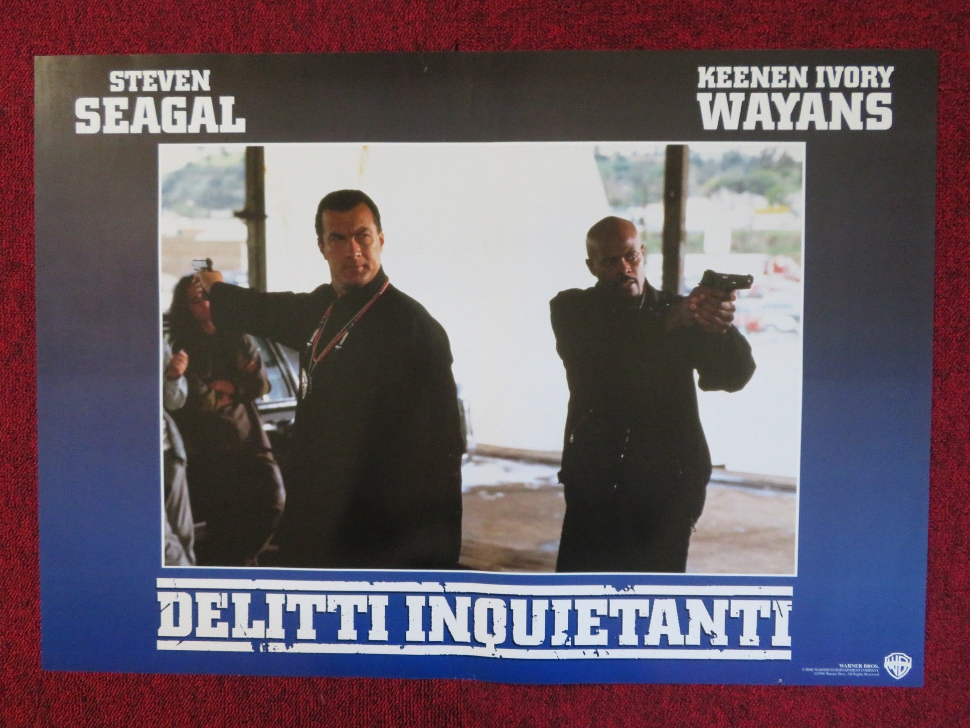THE GLIMMER MAN ITALIAN FOTOBUSTA POSTER STEVEN SEAGAL KEENEN IVORY WAYANS 1996 Rendezvous Cinema Movie posters