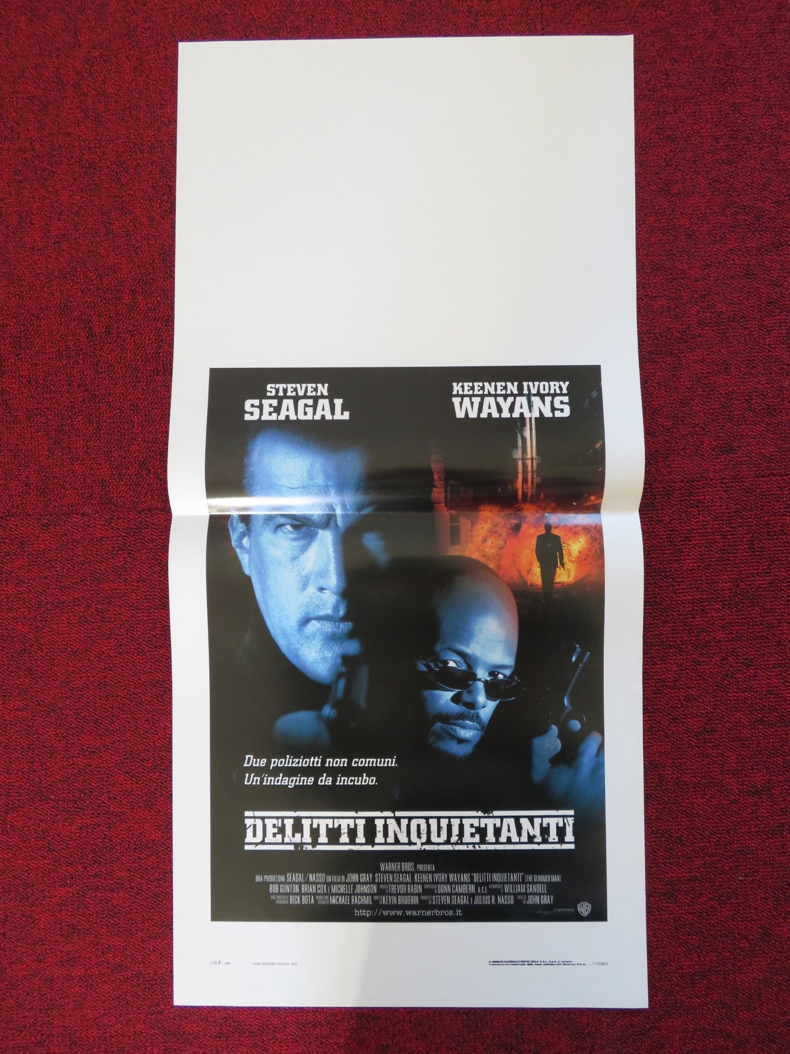 THE GLIMMER MAN ITALIAN LOCANDINA POSTER STEVEN SEAGAL KEENEN IVORY WAYANS 1996 Rendezvous Cinema Movie posters
