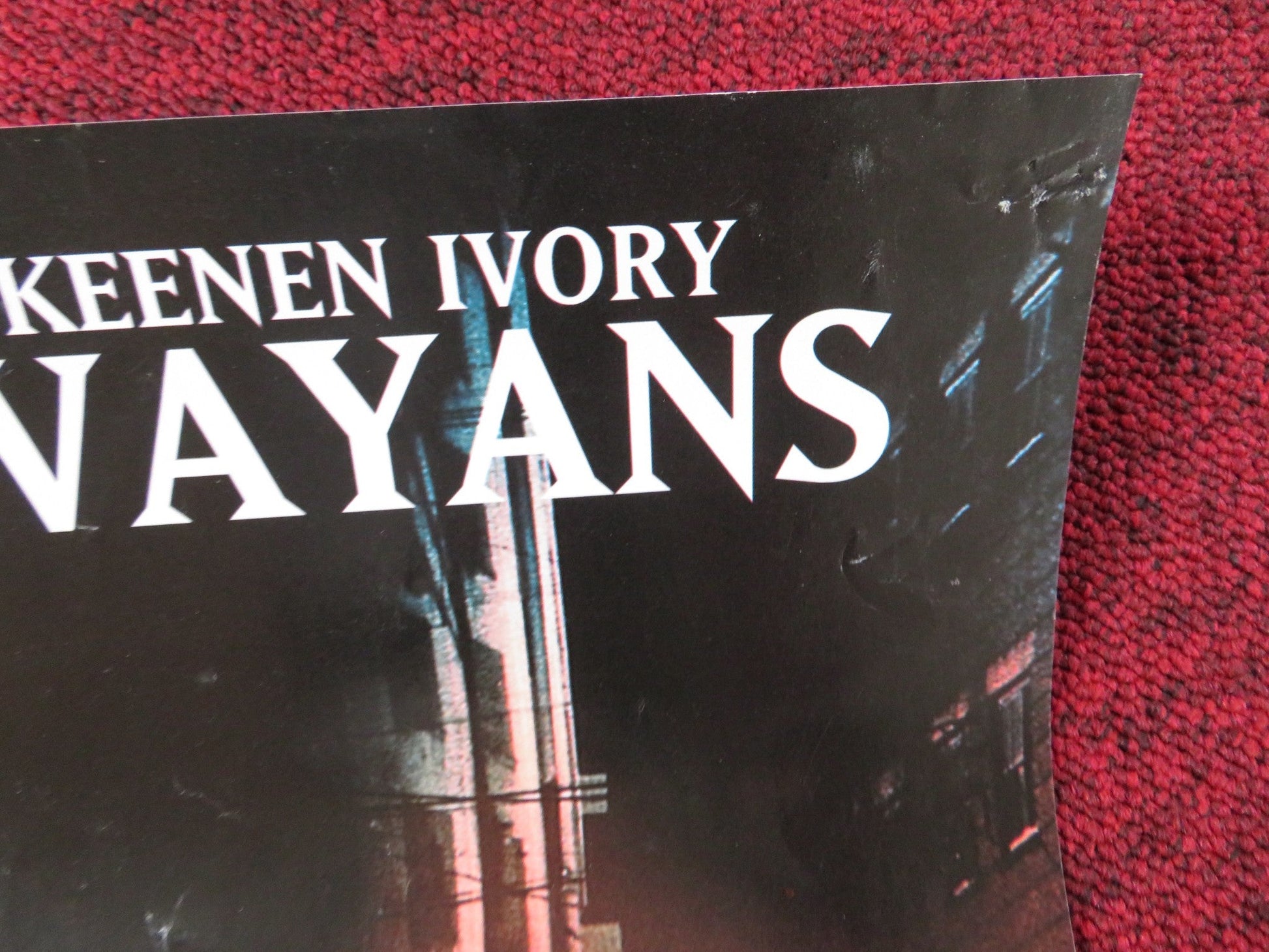 THE GLIMMER MAN VHS VIDEO POSTER STEVEN SEAGAL KEENEN IVORY WAYANS 1996 Rendezvous Cinema Movie posters