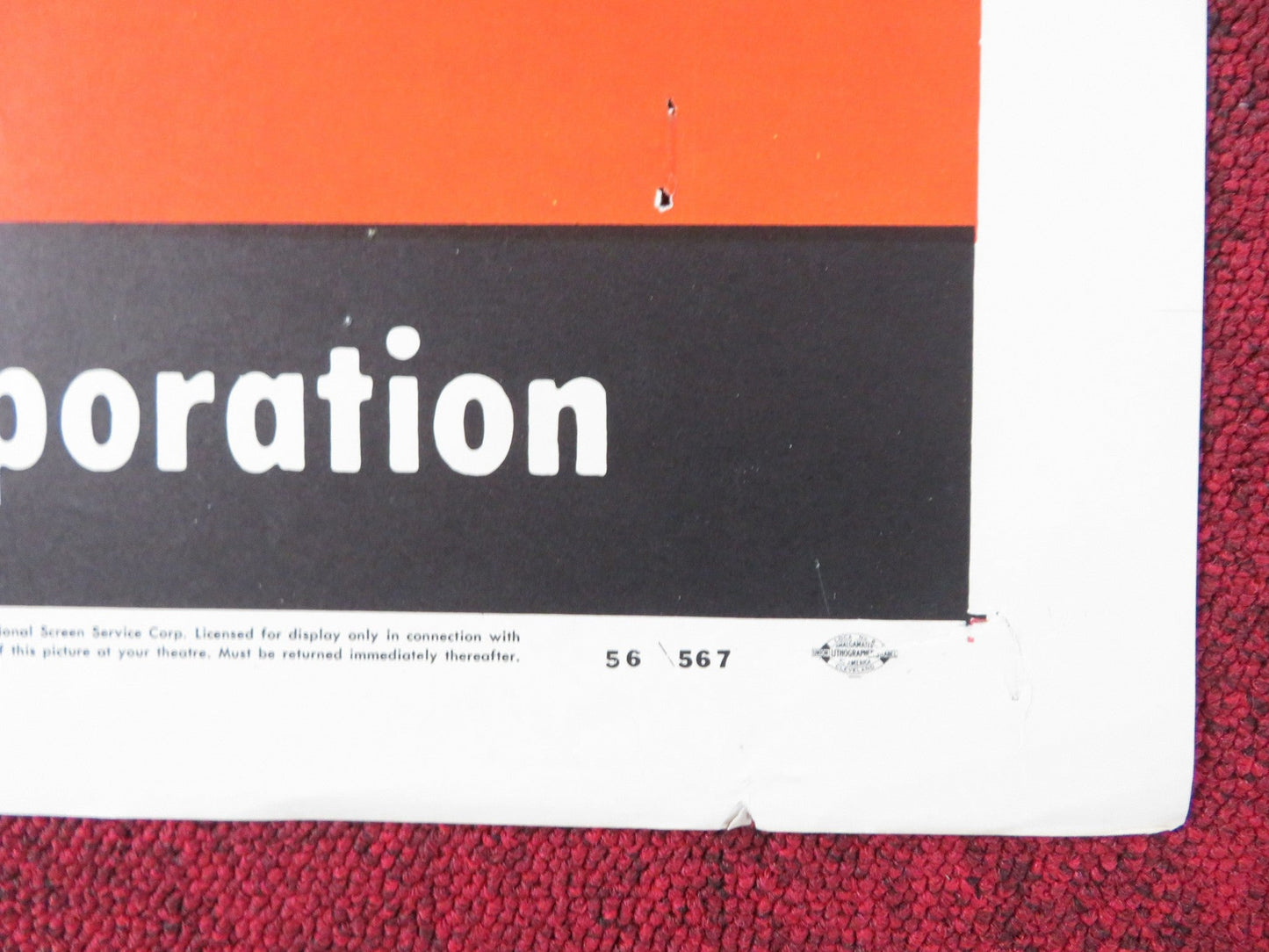 THE GO - GETTER FOLDED US ONE SHEET POSTER HANK MCCUNE HANLEY STAFFORD 1956 Rendezvous Cinema Movie posters