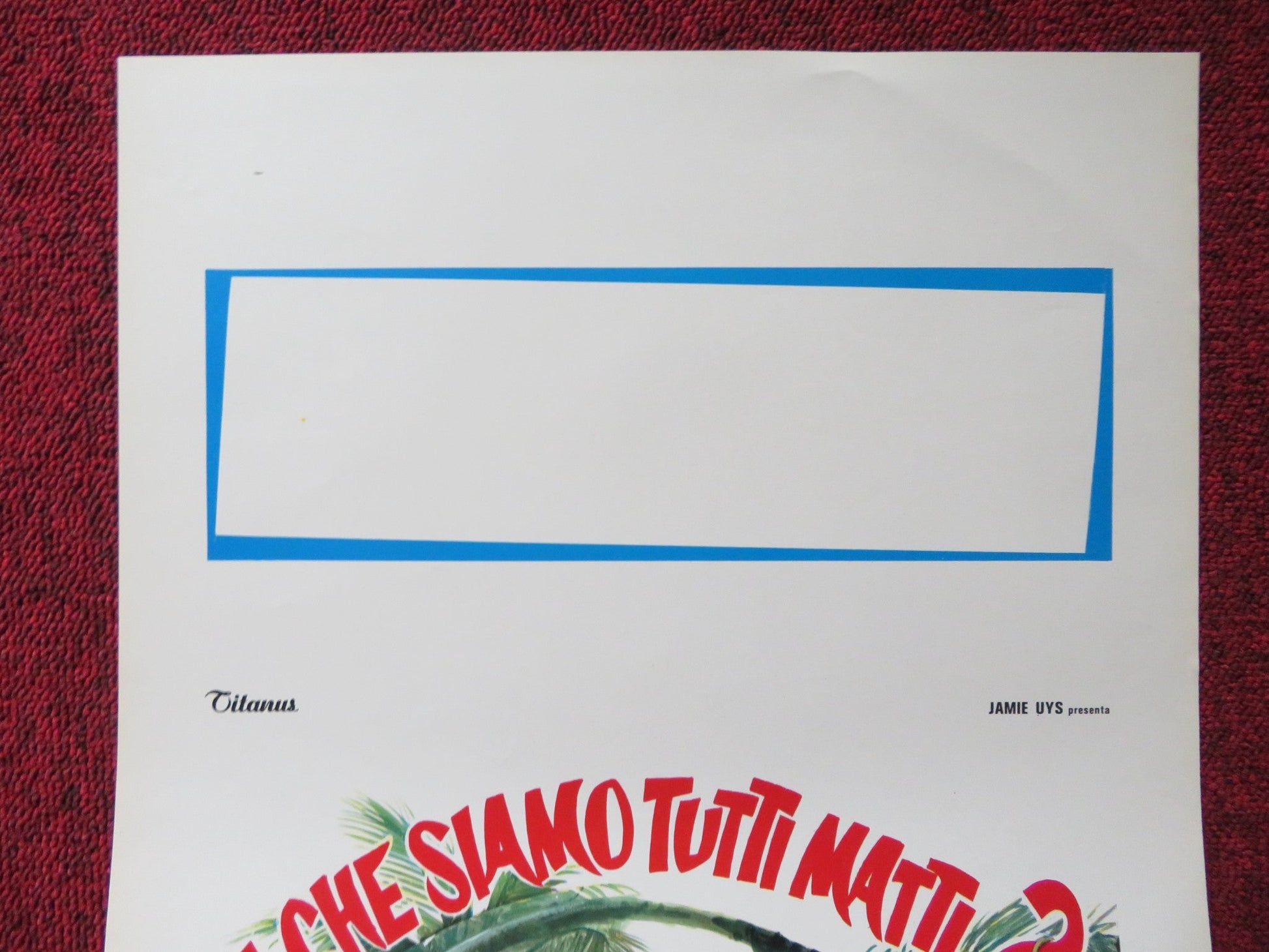 THE GODS MUST BE CRAZY - B ITALIAN LOCANDINA POSTER MARIUS WEYERS 1980 Rendezvous Cinema Movie posters