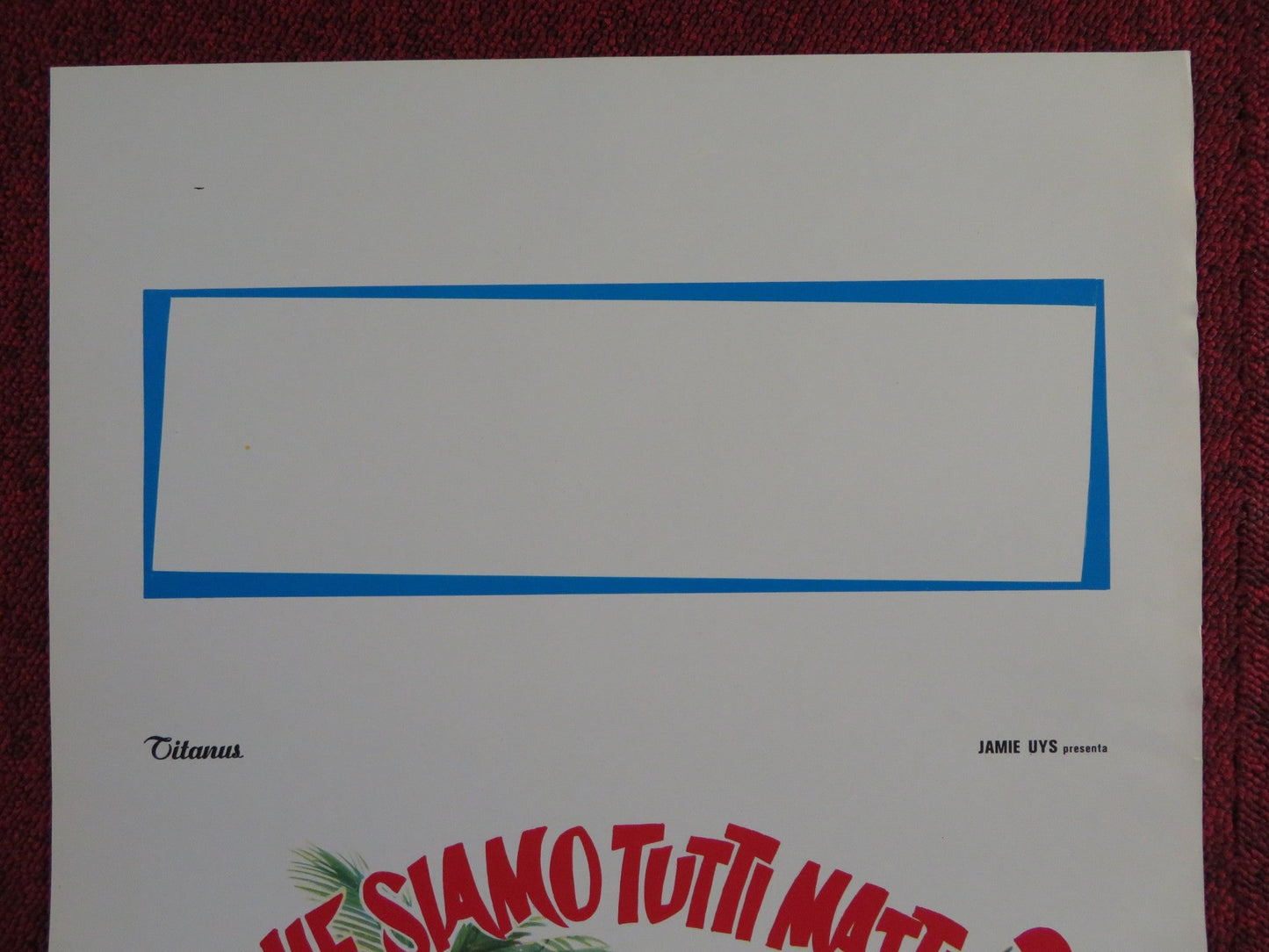 THE GODS MUST BE CRAZY ITALIAN LOCANDINA POSTER MARIUS WEYERS S. PRINSLOO 1981 Rendezvous Cinema Movie posters