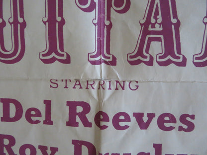 THE GOLD GUITAR FOLDED US ONE SHEET POSTER DEL REEVES ROY DRUSKY 1966 Rendezvous Cinema Movie posters