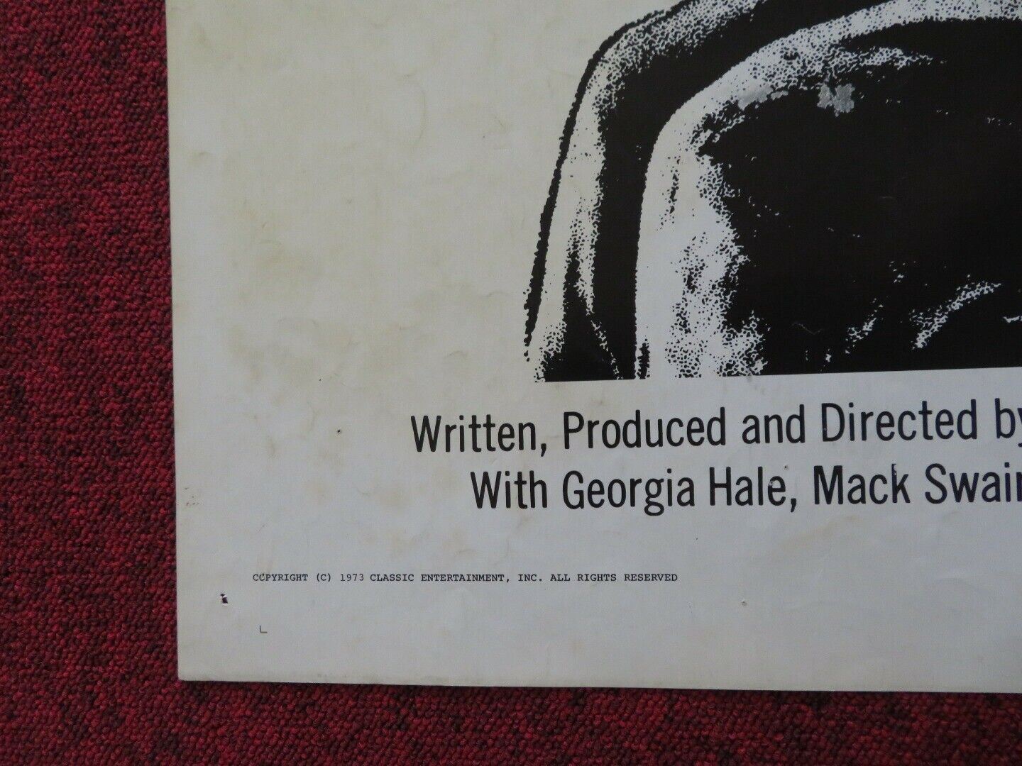 THE GOLD RUSH FOLDED US ONE SHEET POSTER CHARLES CHAPLIN 1973 - Rendezvous Cinema