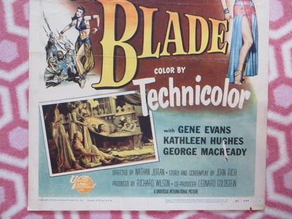 THE GOLDEN BLADE US INSERT (14"x 36") POSTER ROCK HUDSON PIPER LAURIE 1953 - Rendezvous Cinema