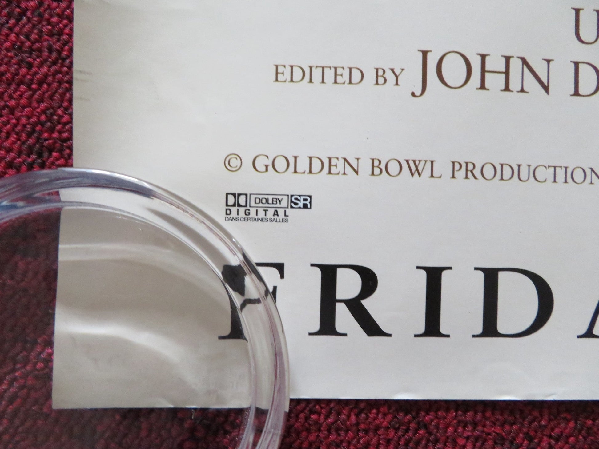 THE GOLDEN BOWL UK QUAD ROLLED POSTER UMA THURMAN KATE BECKINSALE 2000 Rendezvous Cinema Movie posters