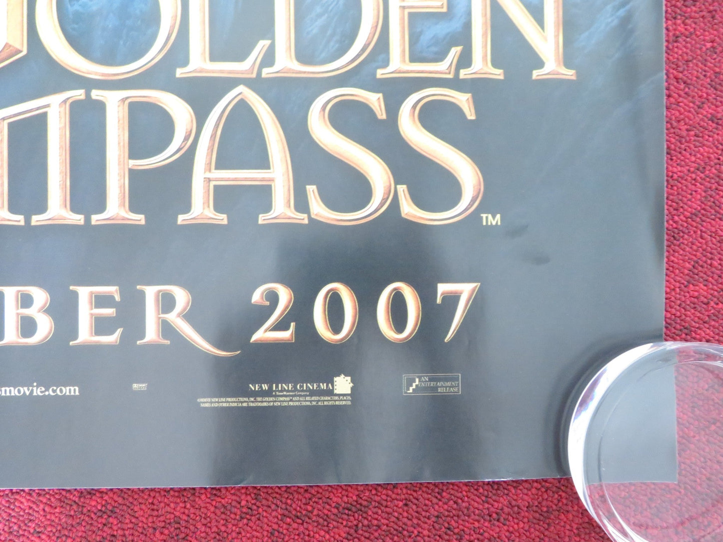 THE GOLDEN COMPASS UK QUAD ROLLED POSTER NICOLE KIDMAN DANIEL CRAIG 2007 Rendezvous Cinema Movie posters