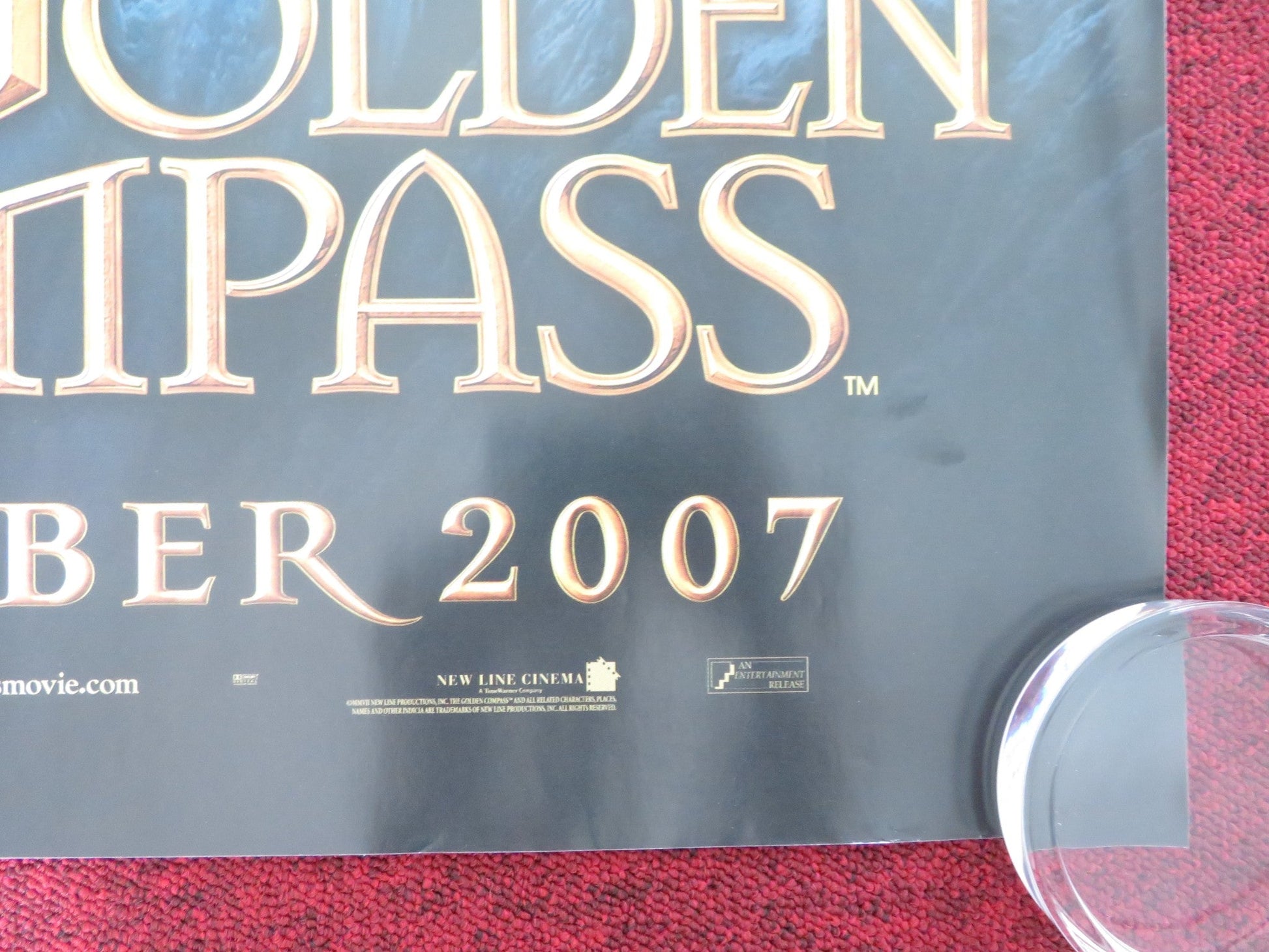 THE GOLDEN COMPASS UK QUAD ROLLED POSTER NICOLE KIDMAN DANIEL CRAIG 2007 Rendezvous Cinema Movie posters