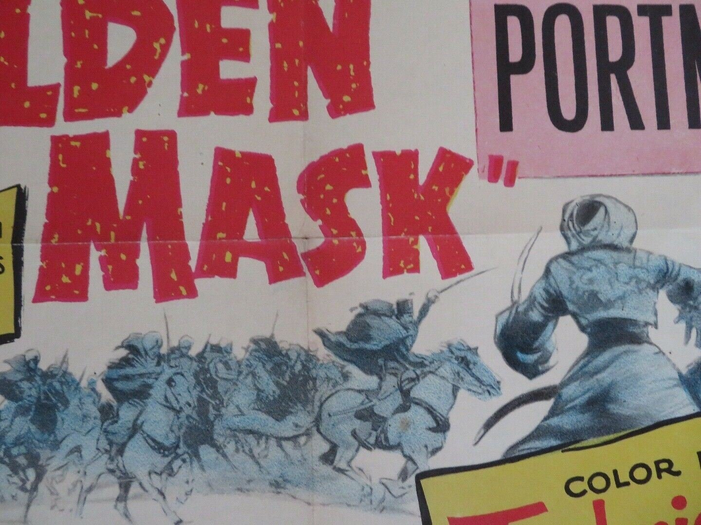 THE GOLDEN MASK US ONE SHEET POSTER VAN HEFLIN WANDA HENDRIX 1954 Movie posters