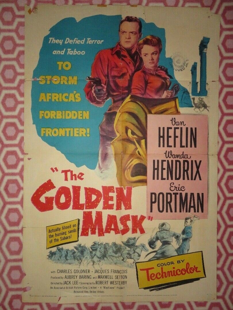THE GOLDEN MASK US ONE SHEET POSTER VAN HEFLIN WANDA HENDRIX 1954 Movie posters