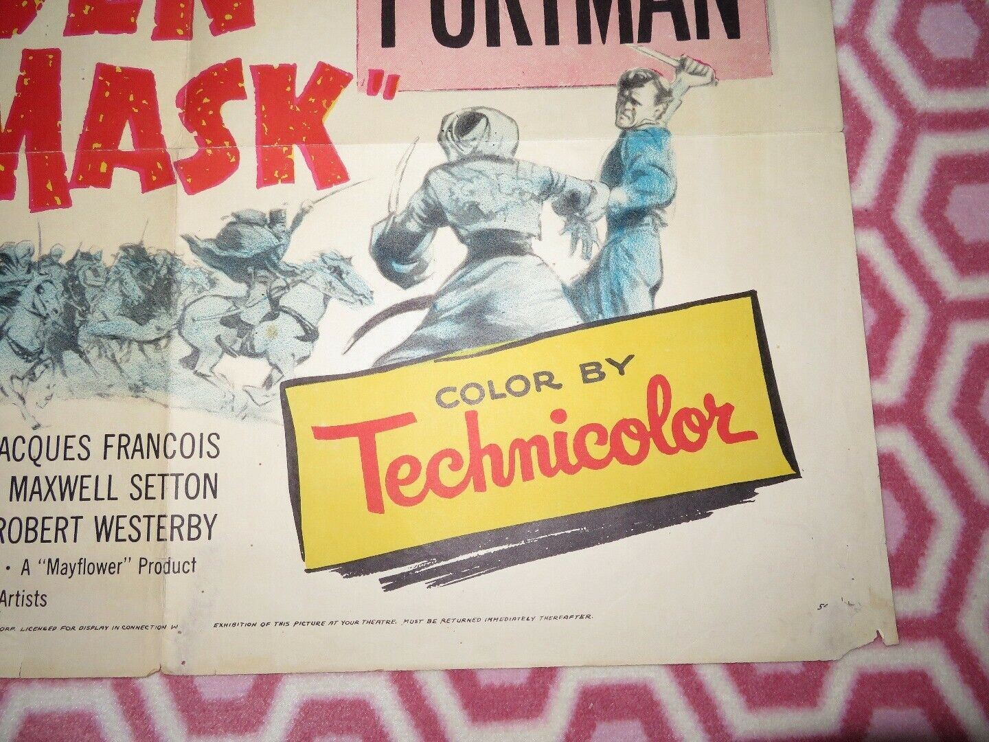 THE GOLDEN MASK US ONE SHEET POSTER VAN HEFLIN WANDA HENDRIX 1954 Movie posters