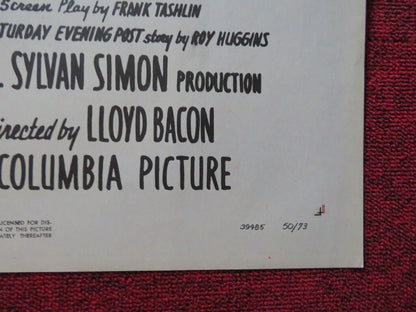 THE GOOD HUMOUR MAN FOLDED US ONE SHEET POSTER JACK CARSON LOLA ALBRIGHT 1950 Movie posters