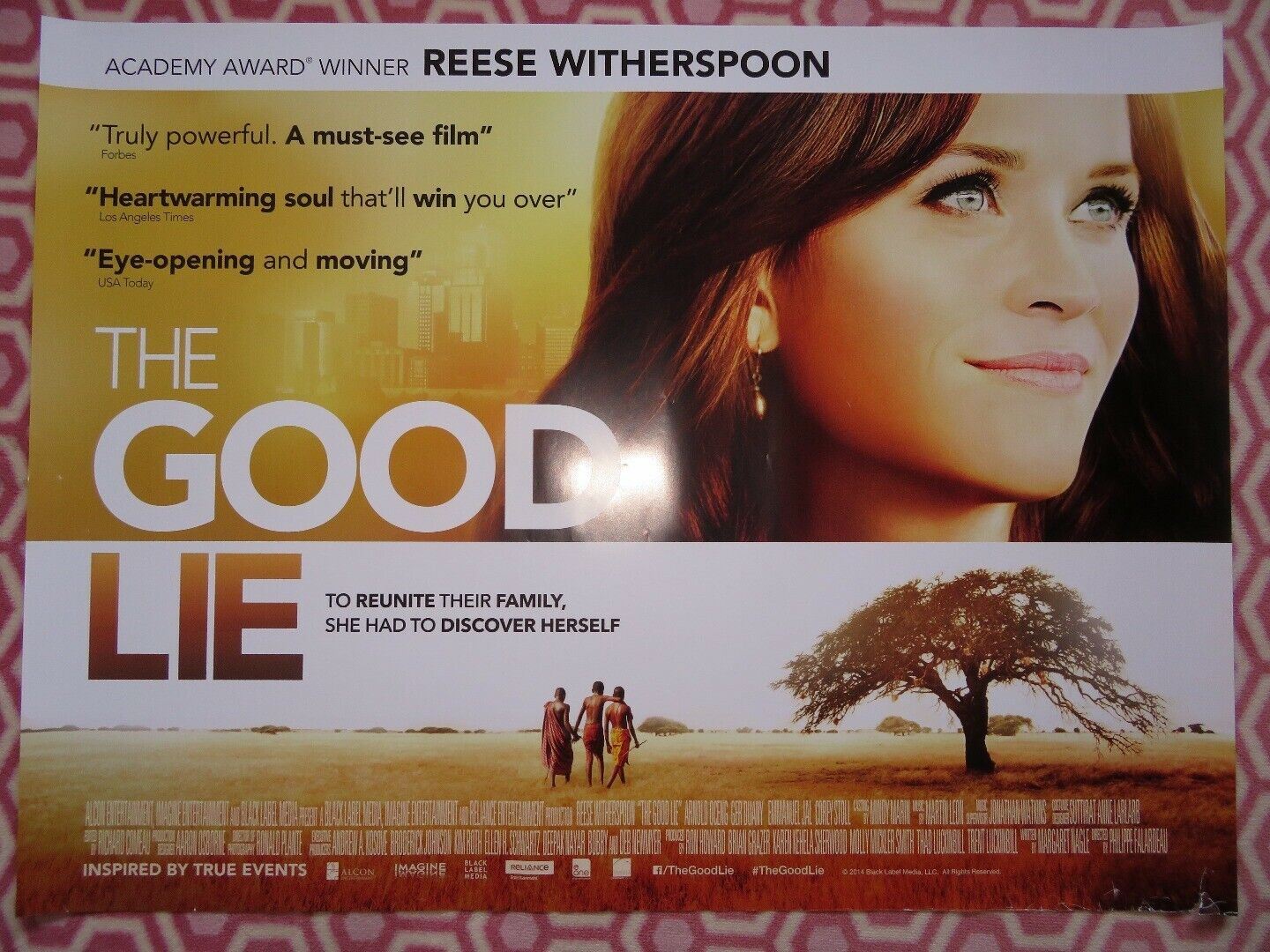 THE GOOD LIE QUAD (30"x 40") ROLLED POSTER REESE WITHERSPOON 2014 - Rendezvous Cinema