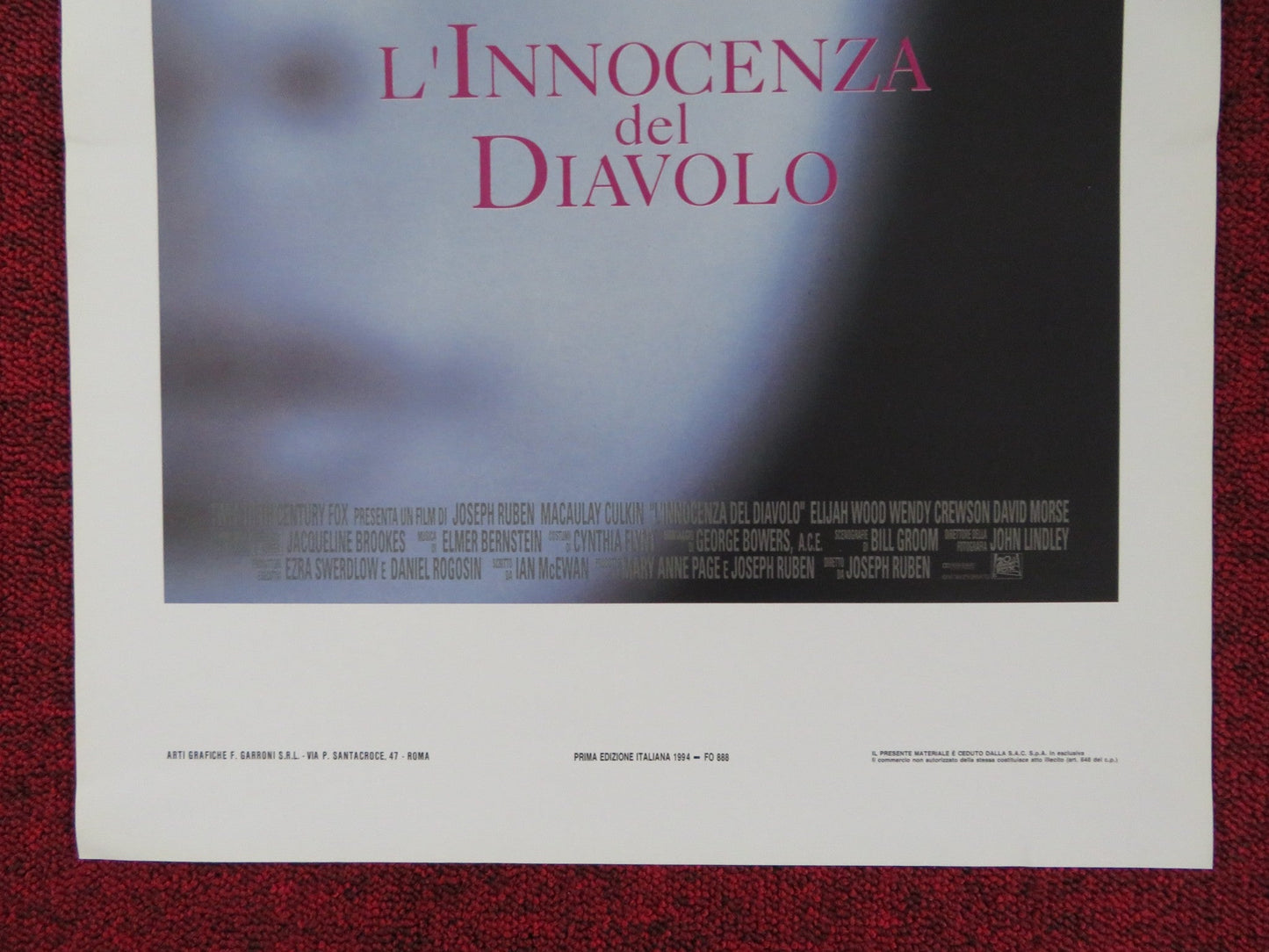 THE GOOD SON ITALIAN LOCANDINA POSTER MACAULAY CULKIN ELIJAH WOOD 1993 Rendezvous Cinema Movie posters