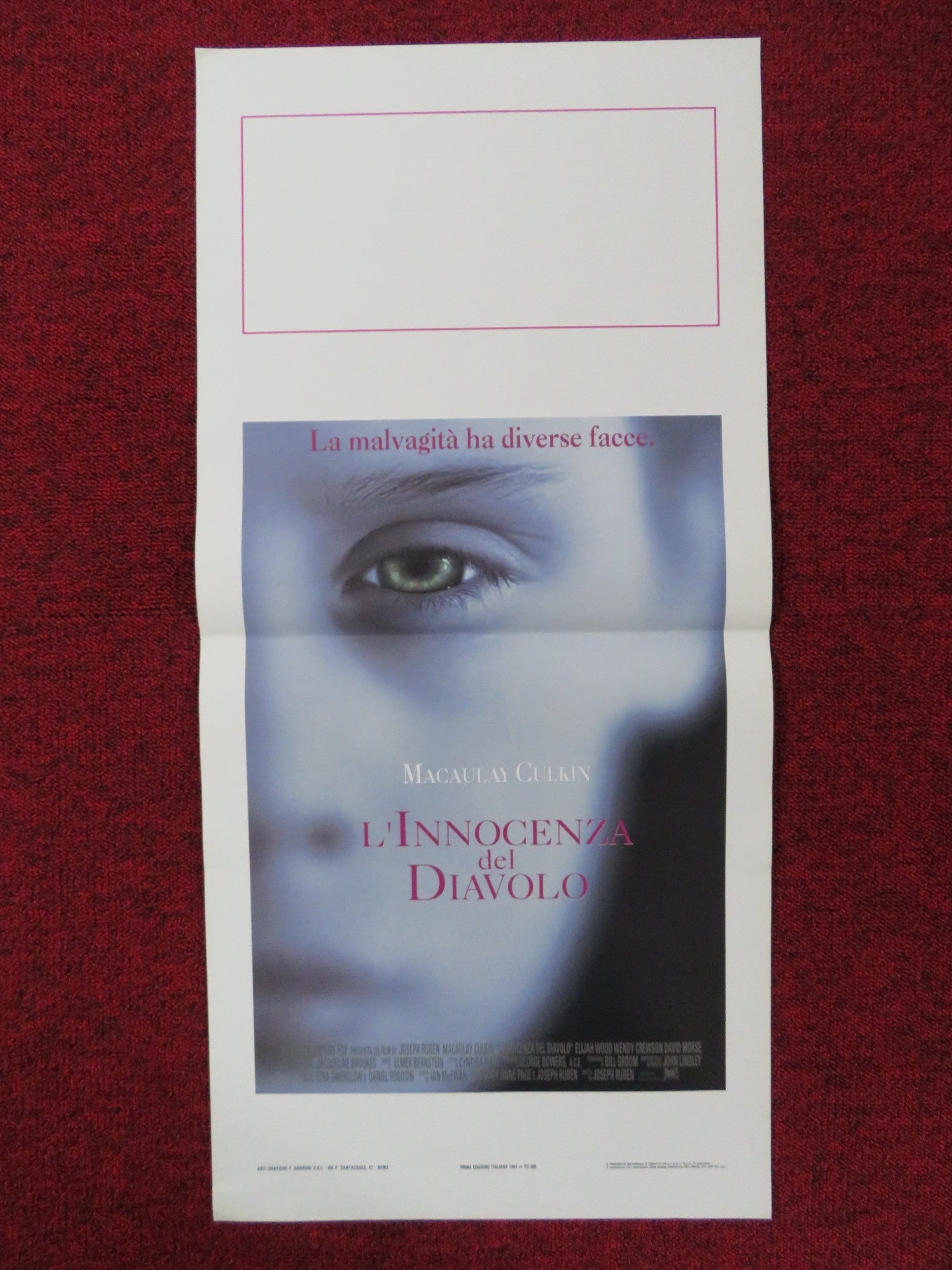 THE GOOD SON ITALIAN LOCANDINA POSTER MACAULAY CULKIN ELIJAH WOOD 1993 Rendezvous Cinema Movie posters
