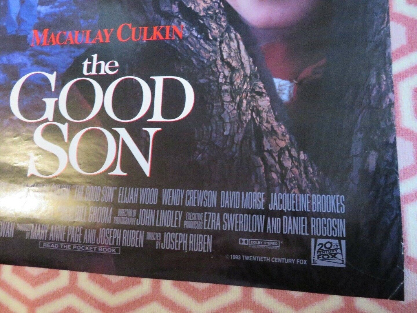 THE GOOD SON US ONE SHEET ROLLED POSTER MACAULAY CULKIN 1993 Movie posters