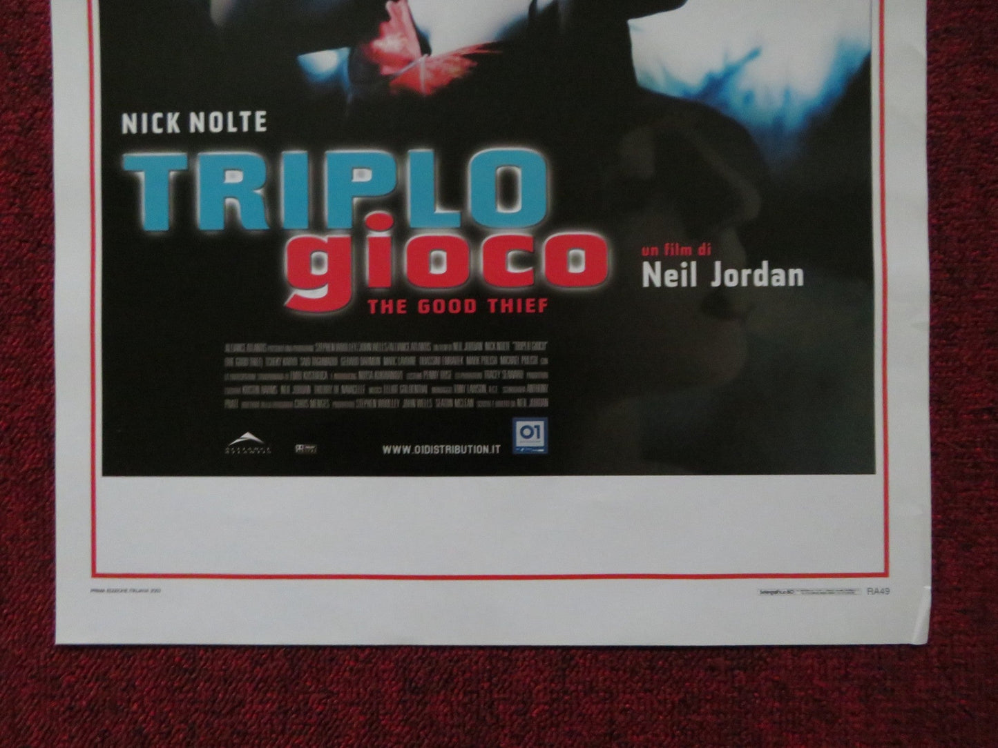 THE GOOD THIEF ITALIAN LOCANDINA POSTER NICK NOLTE RALPH FIENNES 2002 Rendezvous Cinema Movie posters