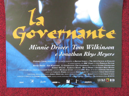 THE GOVERNESS ITALIAN LOCANDINA POSTER MINNIE DRIVER TOM WILKINSON 1998 Rendezvous Cinema Movie posters