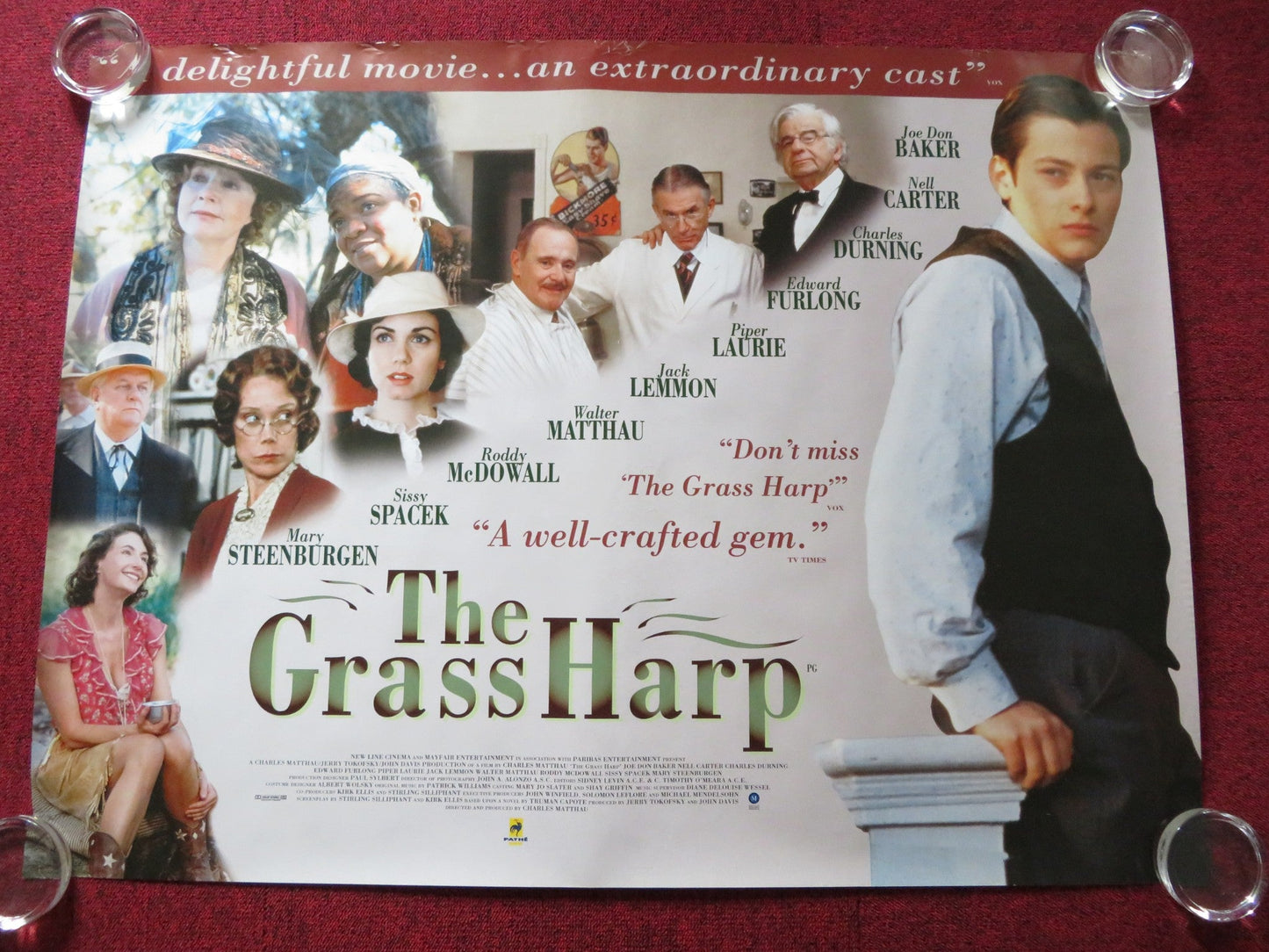 THE GRASS HARP UK QUAD (30"x 40") ROLLED POSTER TRUMAN CAPOTE (W) P. LAURIE 1995 Rendezvous Cinema Movie posters